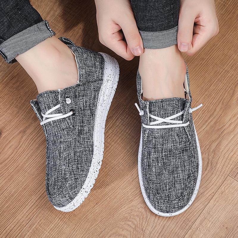 Спортивная обувь Tide Одинарная обувь Удобная Дышащая Износостойкая Обувь для ходьбы Осенняя Мужская обувь Модная Повседневная обувь Низкий верх Мужская Тканевая обувь Обувь для скейтборда