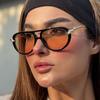 Новые Популярные Модные Авиаторы с Двойным Мостиком Солнцезащитные Очки Женские Люксовый Бренд Дизайнерские Очки Мужские Дорожные Очки Защита от УФ-лучей UV400