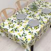 STYLE Decor Tablecloth, 100% Cotton, Stylish Rectangular, Nordic Style, 120x150cm, Standard, Lemon Yellow, Fruit Pattern, W4701800