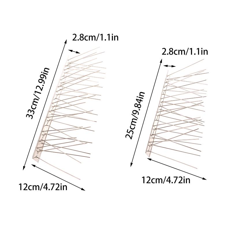 1 шт. шипы для голубей из нержавеющей стали и отпугиватель птиц 25 см 33 см балконный отпугиватель птиц набор колючих гвоздей борьба с вредителями