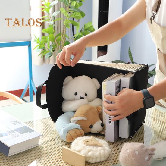 Корзина для хранения из бамбука ручной работы, большая вместимость, многоцелевой складной дизайн, корзина для белья с ручкой