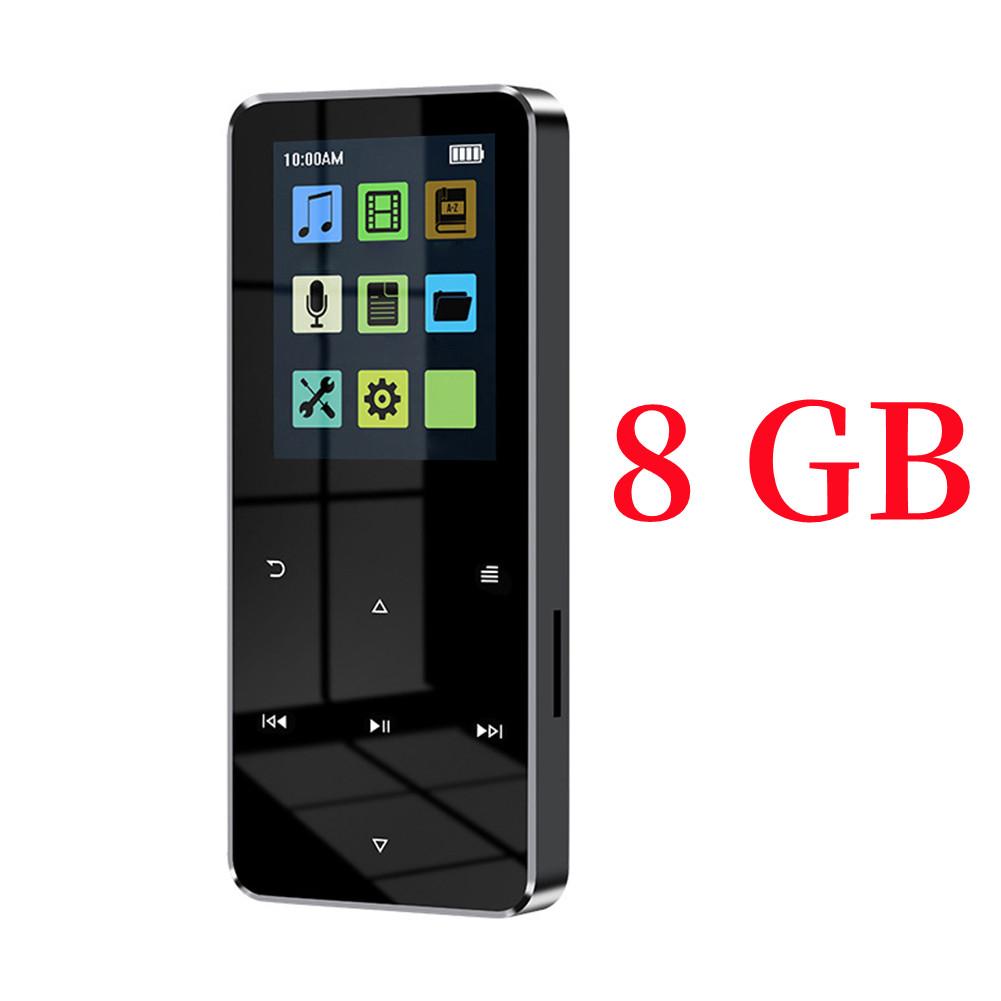 Mp3/mp4-плеер со встроенным динамиком Bluetooth 5.0, сенсорная клавиша, FM-радио, воспроизведение видео, электронная книга, Hi-Fi, металлический мини-плеер Walkman, поддержка Tf-карты