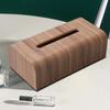 Drawer Design Solid Wood Tissue Box Simple Tissue Holder Desktop Ornament Tissue Case  Bathroom