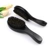 Wave Brush Men Styling Wooden Beard Brush Bristle Hair Brush Beard Styling Accessory for Home Salon Travel
