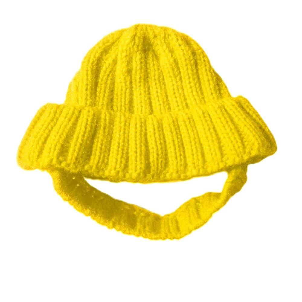 Windproof Pet Knitted Hat Playful Dog Design Winter Dog Cap Warm Dog Beanie Christmas Festival