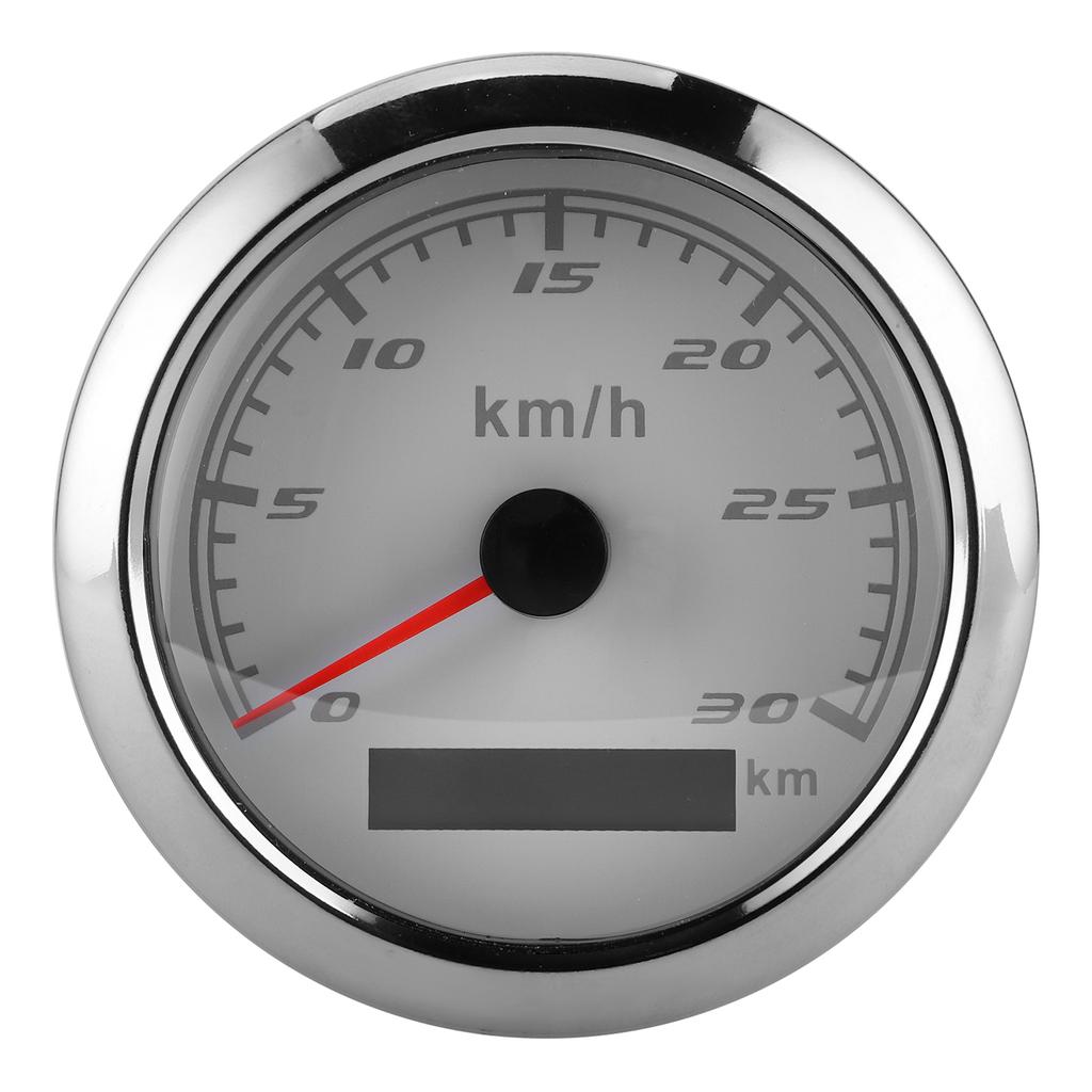 GPS Speedometer 30km H Odometer 85mm IP67 Waterproof for Boat Car Yacht Motorcycle