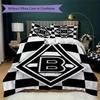Borussia Pattern Bedding uilt Set uilt Cover Pillowcase Home Decoration Birthday Gift (1 * duvet cover + 2 * pillowcase  without core)19