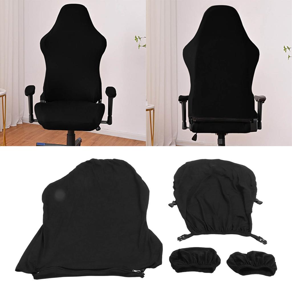 Чехол для игрового кресла, защитный пылезащитный эластичный чехол для кресла с чехлами на подлокотники для игровой комнаты, офис