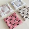 Korean Bow Cotton Coaster Double-sided Thickened Fabric Sweet Drawstring for Key Storage Jewellery Mat Portable Accessories