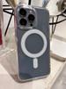Прозрачный магнитный круглый чехол Magsafe для iPhone 16 15 14 13 12 11 Pro Max XS XR 7 8 Plus, магнитный чехол для телефона Macsafe