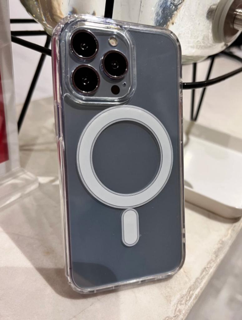 Прозрачный магнитный круглый чехол Magsafe для iPhone 16 15 14 13 12 11 Pro Max XS XR 7 8 Plus, магнитный чехол для телефона Macsafe