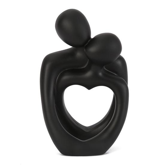 Скульптура пары Yousheng, минималистская статуя обнимающихся влюбленных из смолы, настольная абстрактная статуэтка пары для домашнего декора, подарка на годовщину и день святого Валентина