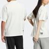 adidas Оригинальная спортивная футболка с принтом в виде букв клевера, унисекс, топы, белая, HS2014