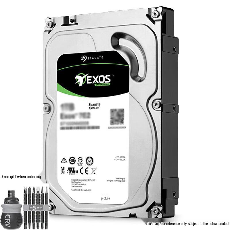 Seagate 10TB Exos Enterprise HDD Kit with SATA Cable & Screwdriver