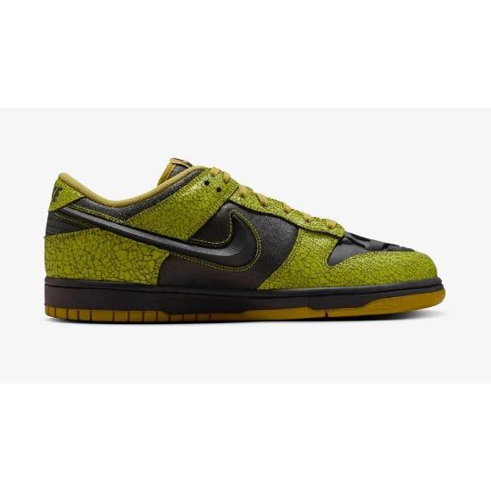 Nike Dunk Low Хэллоуин Череп Черный Зеленый HV6103-300 Мужские