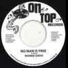 7-дюймовая пластинка RONNIE DAVIS - No Man Is Free / Version OT0709 On Top 2024 Регги, Ска и Даб