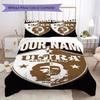Custom Name FC St. Pauli Pattern Bedding uilt Set uilt Cover Pillowcase Home Decoration Birthday Gift (1*duvet cover+2*pillowcase without core)