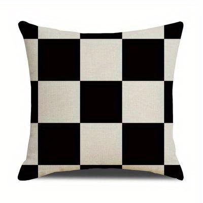 Home Decor Abstract Black & White Pattern Pillow Covers Pattern Cushion Cover Suitable For Sofa Bedroom Car Pillow Cover