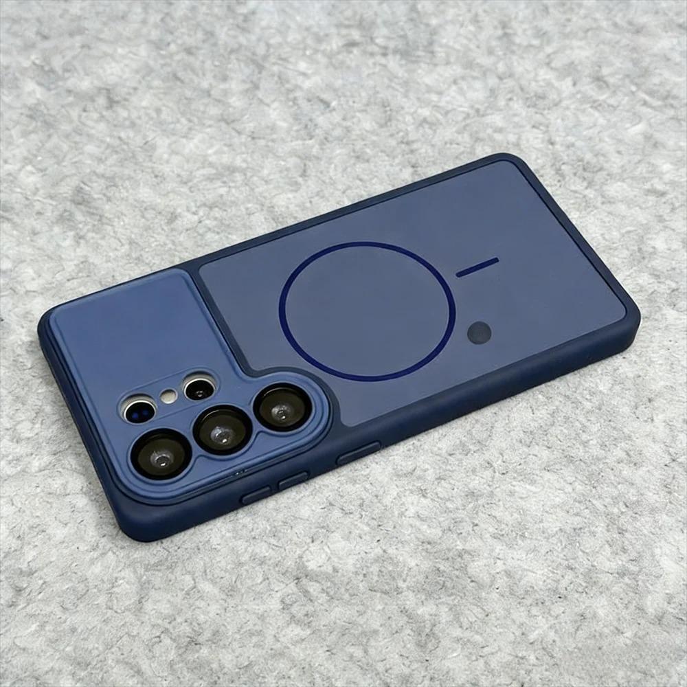 Matte for  Camera Film Case for Samsung Galaxy S26 Ultra Plus Magnetic Wireless Charging Frosted Shockproof Cover