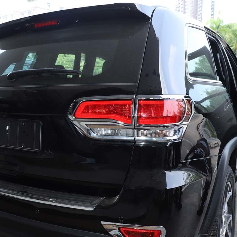 Декоративные наклейки на задние фонари автомобиля для Jeep Grand Cherokee 2014-2020, внешние аксессуары для автомобиля, АБС-пластик