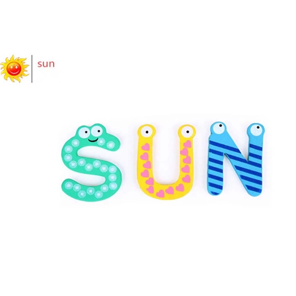 Детский обучающий инструмент Буквенная когнитивная доска Магнитные буквы Холодильник Магнитные наклейки 26 Алфавита