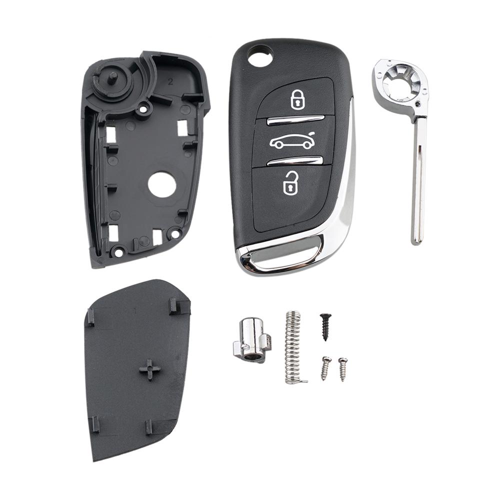 2 кнопки/3 кнопки CE0523 модифицированный откидной складной корпус ключа с лезвием VA2/лезвием HU83, подходящий для Peugeot 306 407 807 Partner/Citroen C2 C3 C4 C6 C8