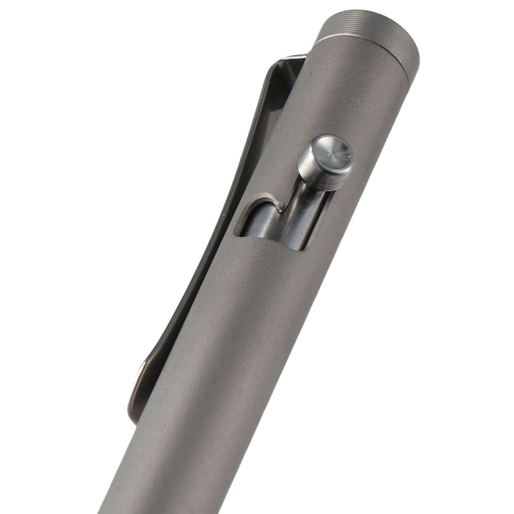 Titanium Alloy Bolt Action Pen Ballpoint Pen Easy Carry Daily Writing Use Pen Refillable Retractable Ballpoint Pens Supplies