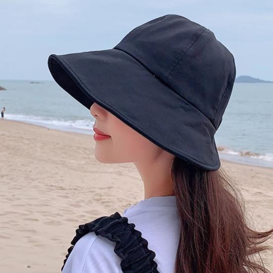 Уличная женская рыбацкая шляпа, складная с большими полями, регулируемая застежка-лента, защита от солнца, защита от ультрафиолета, пляжная кепка, садовая дорожная шляпа