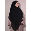 Хиджаб Шифон Суфл Готовый Завуалированный Черный