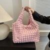 Модная повседневная сумка-тоут на плечо в корейском стиле для девушек. Черная, желтая, розовая, белая.