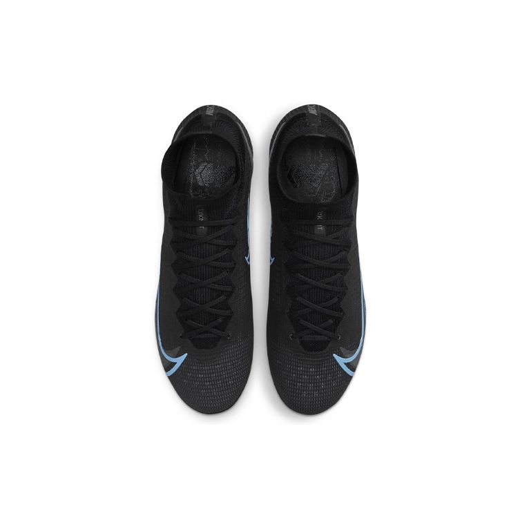 Nike Mercurial Superfly 8 Elite FG Black Photo Blue Мужские кроссовки Железно-серые CV0958-004