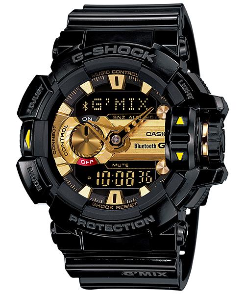 Casio Мужские часы G-SHOCK на смоляном ремешке, водостойкость 200 м, ударопрочность, будильник, кварцевые, GBA-400-1A9