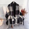 Winter Thick Warm Scarf Women Cashmere Shawl and Wraps Pashmina Plaid Neckerchief Bufanda Female Tassel Echarpe Poncho Stoles