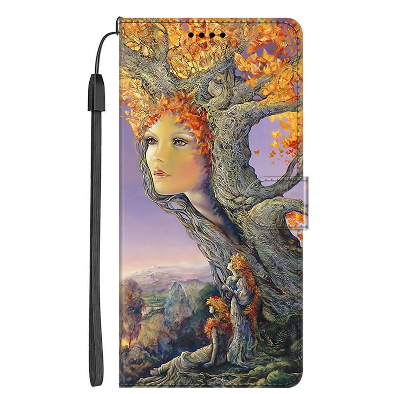 For Xiaomi Note 10 Lite Phone Case Cover Wolf Cat Magnet Leather Flip Wallet Case For Xiaomi Mi A3 11T Pro Redmi K40 Gaming Case