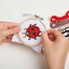 Kit de broderie - mini - Dessin Coccinelle - Ø 8cm