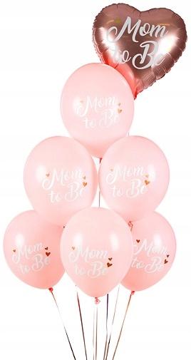 Balony Mom To Be, Pastelowy Różowy, 30Cm, 1 Szt.