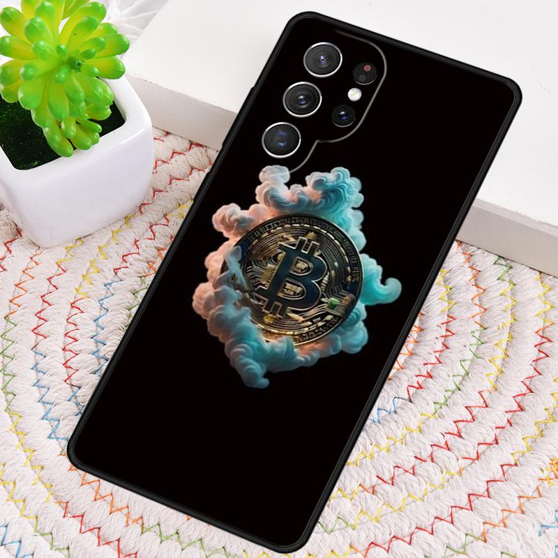 Мягкий чехол для телефона Bitcoin BTC для Samsung Galaxy note 10 pro S26 Ultra S23 S24 FE S25 S21 S22 PLUS ударопрочный