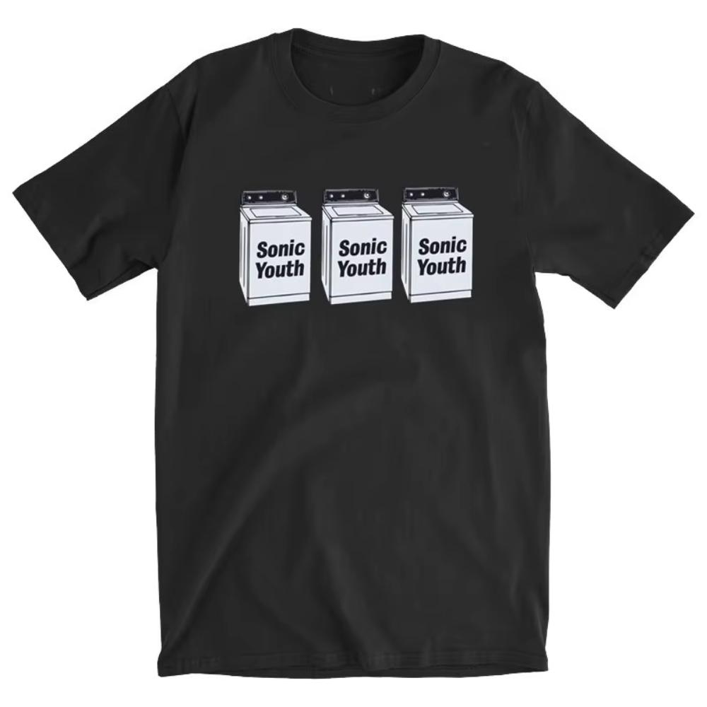 Blue Tshirt Sonic Youth Washing Machine Album Cover Rock Pure Cotton Sweatabsorbing And Breathab Vintage T Shirt