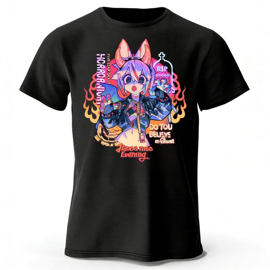 Fashion Anime Fox Spice Girl Creative Cotton Short Sleeve MensWomens Fashion New Leisure Sports Tshirt Large Loose Top