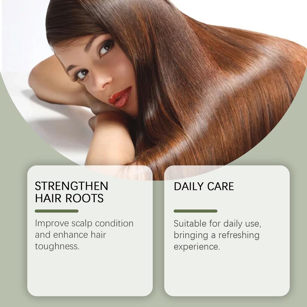 GleamXi Roll On Hair Care Serum 15ml, Lightweight Non-Greasy Scalp Treatment, Smooth Tangle-Free Hair, Strengthen Hair Roots, Portable Hair Serum