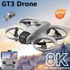 New GT3 Optical Flow Localization Drones Wide Angle HD 8K Dual Camera Height Hold RC Obstacle Avoidance Foldable Quadcopter Toys