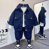 Модный джинсовый комплект для мальчиков 4-6 лет - Стильная осенне-весенняя мода 2025