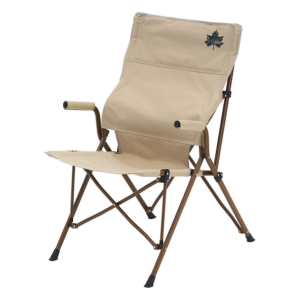 LOGOS Tradcanvas Work Back Chair 73173168 Beige Outdoor Folding Camping Chair Load Capacity 150kg