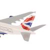 20 см Металлический сплав Великобритания Авиакомпания British Airways Airbus 380 A380 Авиалайнер Самолет Самолет С шасси Модель Литая модель Самолета