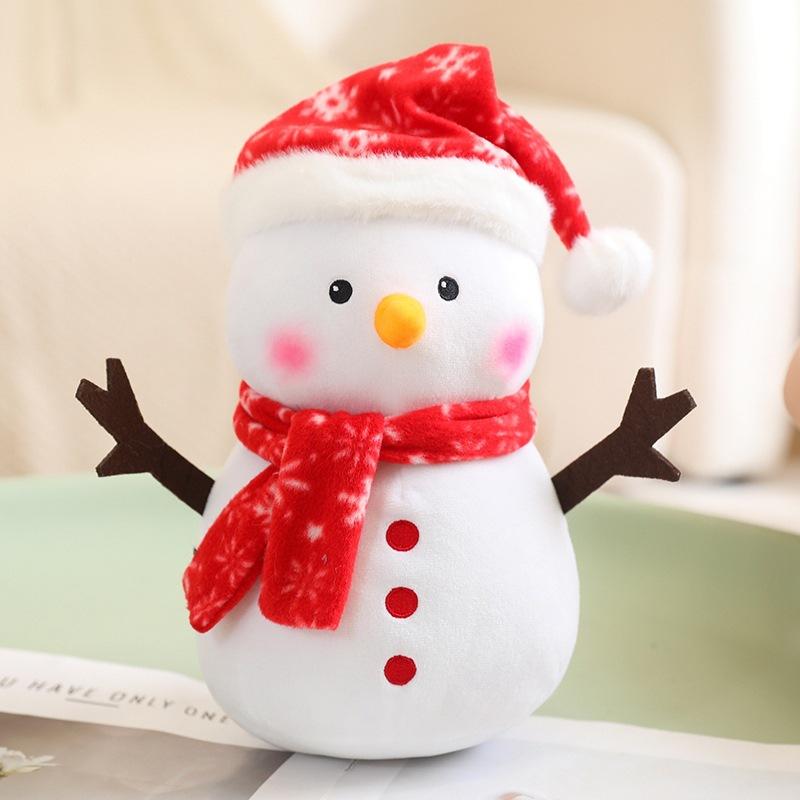 Милая рождественская кукла-снеговик, плюшевая игрушка, кукла-снеговик, детская успокаивающая кукла, рождественский подарок