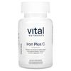 Vital Nutrients, Железо Плюс С, 100 растительных капсул