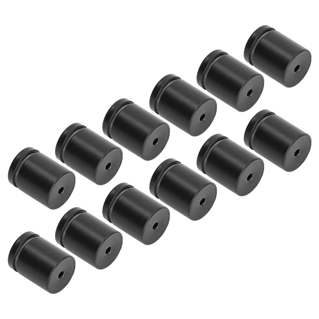 12PCS Advertising Nail Stainless Steel Stable Polished Surface Matte Black Standoff Screws for Gallery