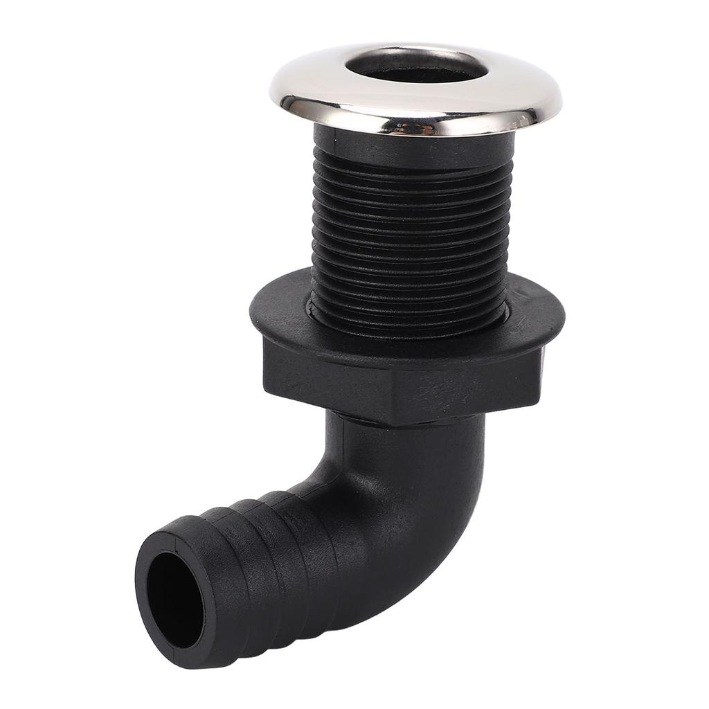 Marine Drain Plug 25mm 1in Nylon Protective Versatile Boat Drain Plug for Kayak Fishing Boat Yacht 90 Degree Tube,