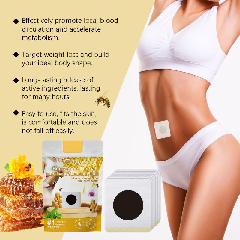 Herbal Bee Venom Body Patch 7Pcs Boost Local Flow Accelerate for Contouring Massage