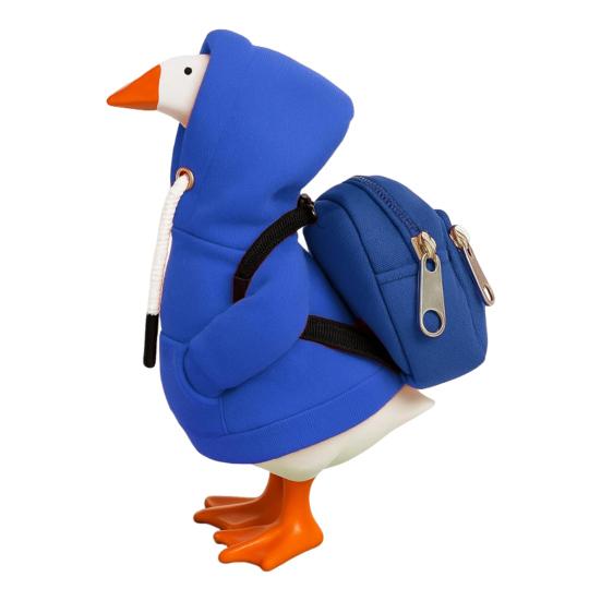 Mini Goose Hoodie With Backpack 7 Inch Desk Goose Outfit Mini Porch